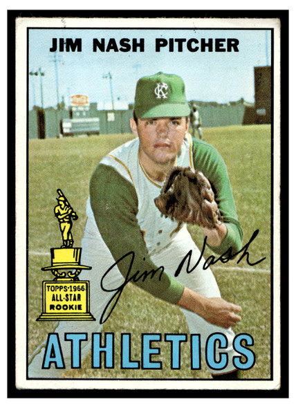 1967 Topps Baseball Jim Nash #90 VG front of card