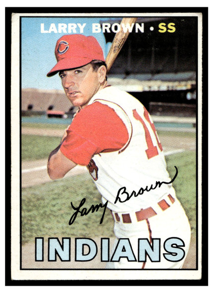 1967 Topps Baseball Larry Brown #145 VG front of card