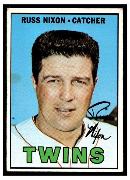 1967 Topps Baseball Russ Nixon #446 VG-EX front of card