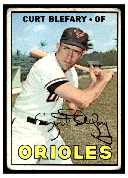 1967 Topps Baseball Curt Blefary #180 VG-EX front of card