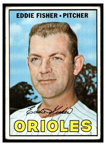 1967 Topps Baseball Eddie Fisher #434 VG-EX front of card