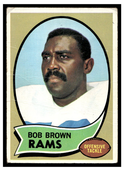 1970 Topps Bob Brown #178 Low Grade - Creases front of card