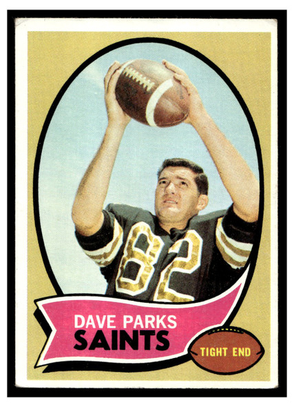 1970 Topps Dave Parks #74 VG — Example A front of card