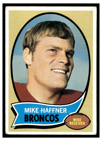 1970 Topps Mike Haffner #14 Low Grade - Marks — Example A front of card