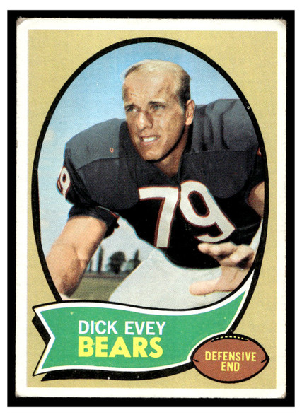 1970 Topps Dick Evey #106 VG — Example A front of card