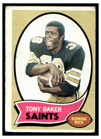 1970 Topps Tony Baker #243 Low Grade - Marks front of card