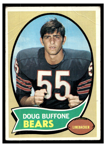 1970 Topps Doug Buffone #163 Low Grade - Creases front of card