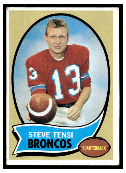 1970 Topps Steve Tensi #39 Low Grade - Creases — Example A front of card