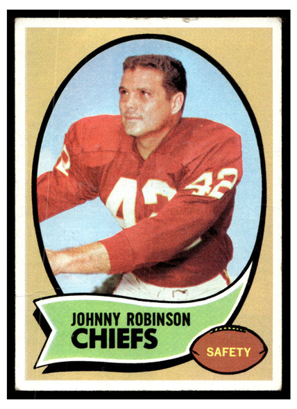 1970 Topps Johnny Robinson #129 Low Grade - Marks front of card