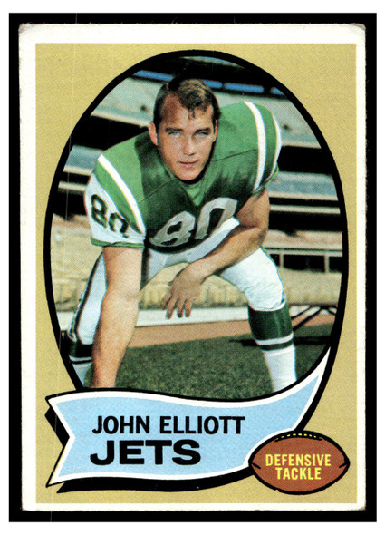1970 Topps John Elliott #54 VG front of card