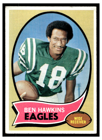 1970 Topps Ben Hawkins #98 Low Grade - Creases front of card