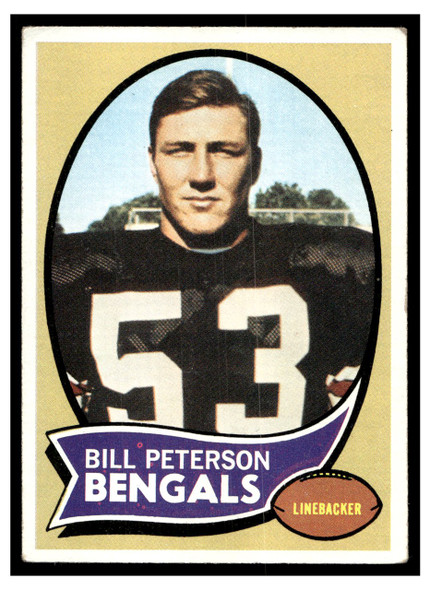 1970 Topps Bill Peterson #16 VG front of card