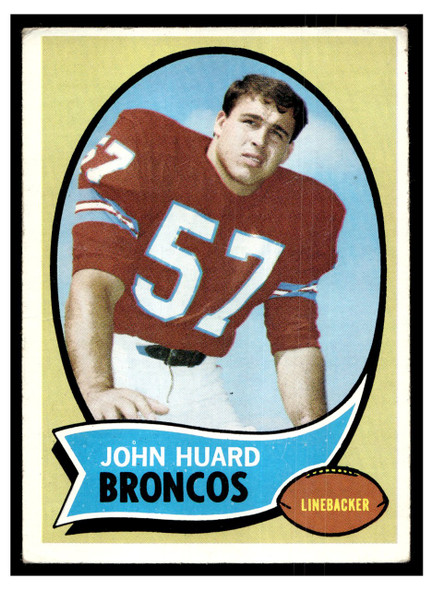1970 Topps Football John Huard #146 Good front of card