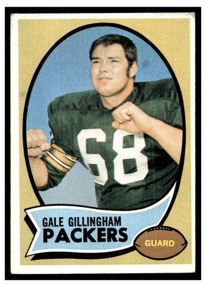 1970 Topps Football Gale Gillingham #131 Low Grade - Creases front of card