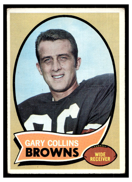 1970 Topps Football Gary Collins #169 VG front of card