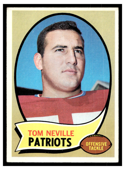 1970 Topps Football Tom Neville #161 VG front of card