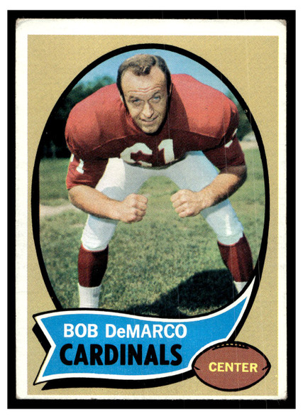 1970 Topps Football Bob DeMarco #48 VG front of card