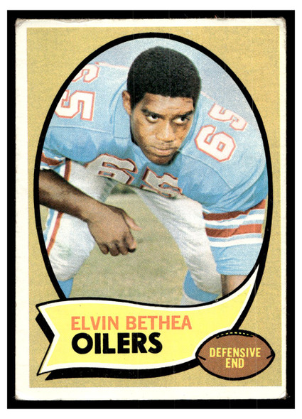 1970 Topps Football Elvin Bethea #43 Good — Example B front of card
