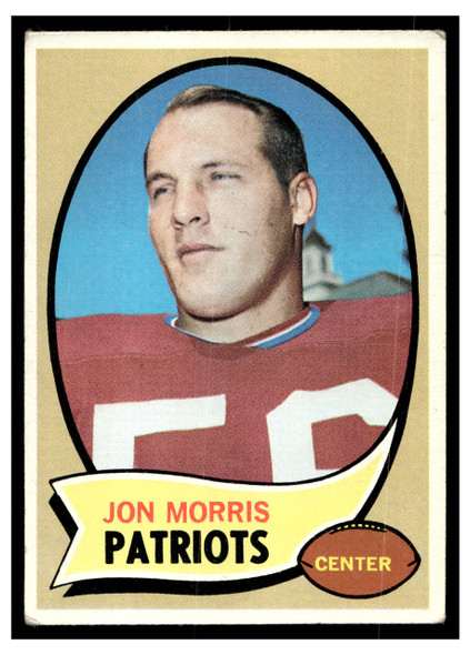 1970 Topps Football Jon Morris #214 Good front of card