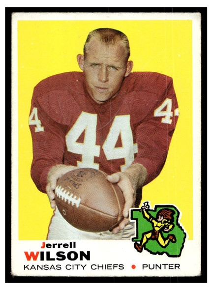 1969 Topps Football Jerrell Wilson #252 Good front of card