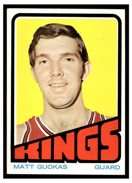 1972 Topps Basketball Matt Guokas #9 VG front of card