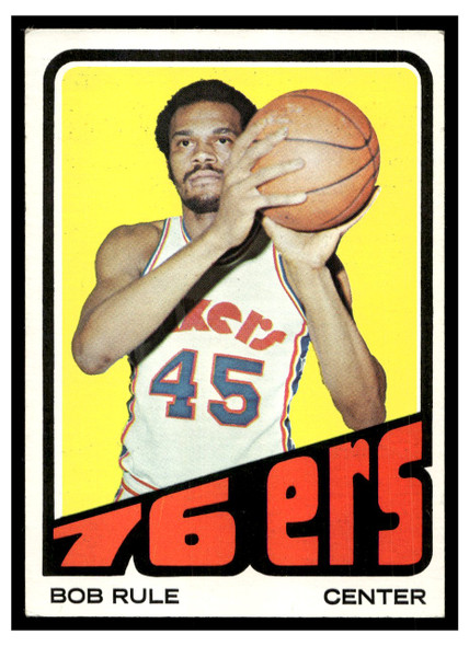 1972 Topps Basketball Bob Rule #40 VG front of card