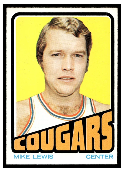 1972 Topps Basketball Mike Lewis #234 VG — Example A front of card