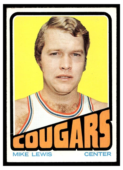 1972 Topps Basketball Mike Lewis #234 VG — Example B front of card