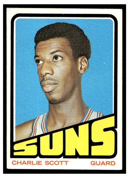 1972 Topps Basketball Charlie Scott #47 VG — Example B front of card