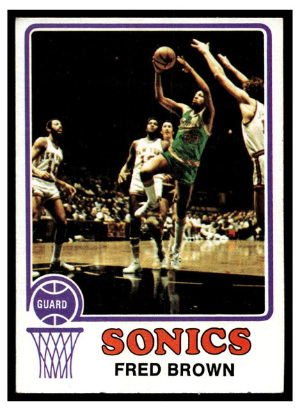 1973 Topps Basketball Fred Brown #103 Base VG front of card