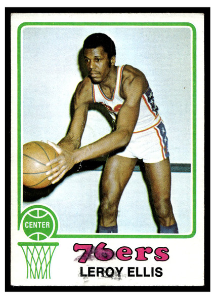 1973 Topps Basketball Leroy Ellis #34 Base VG front of card