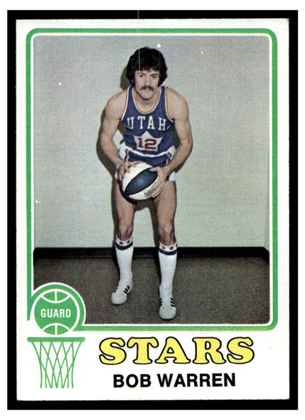 1973 Topps Basketball Bob Warren #196 Base VG front of card