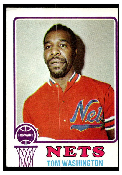 1973 Topps Basketball Tom Washington #182 Base VG front of card