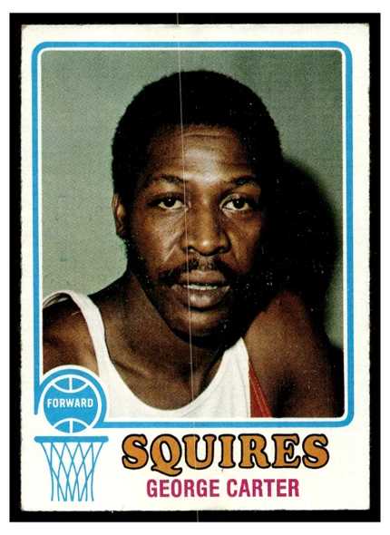 1973 Topps Basketball George Carter #191 Base VG front of card