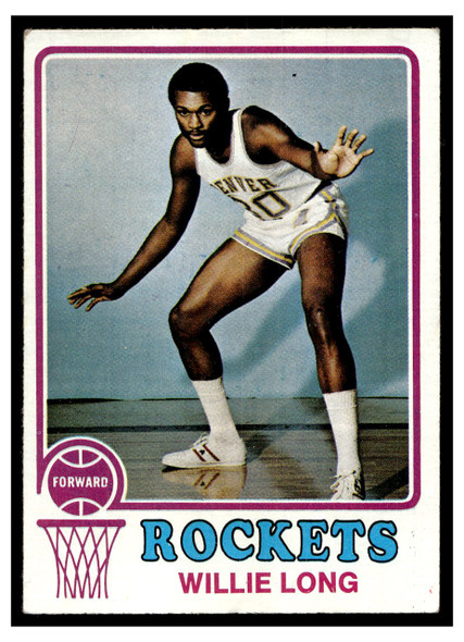1973 Topps Basketball Willie Long #251 VG-EX front of card