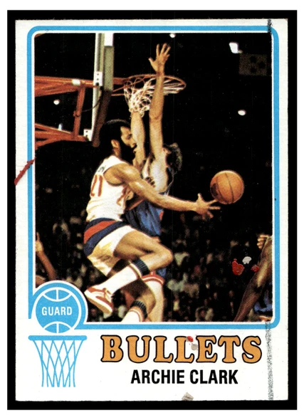 1973 Topps Basketball Archie Clark #15 Low Grade - Marks front of card
