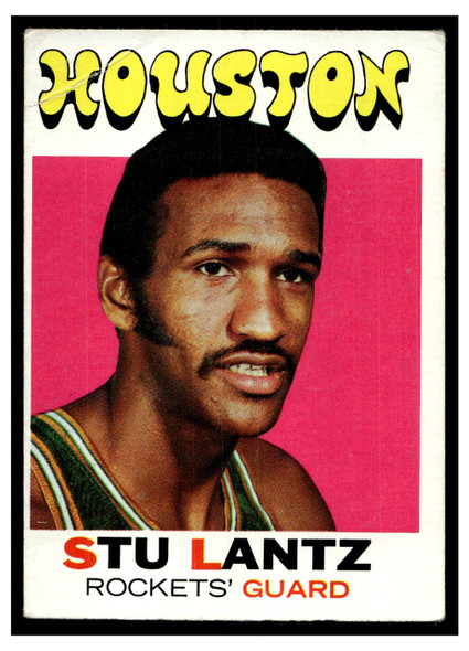 1971 Topps Basketball Stu Lantz #108 Low Grade - Creases front of card