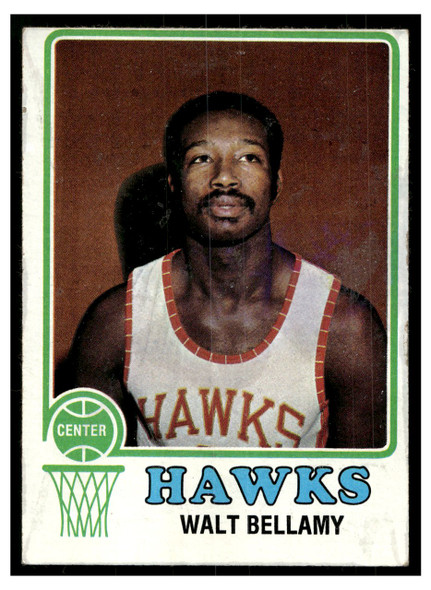 1973 Topps Basketball Walt Bellamy #46 Low Grade front of card