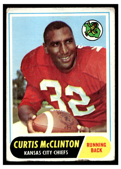1968 Topps Football Curtis McClinton #67 VG — Example A front of card