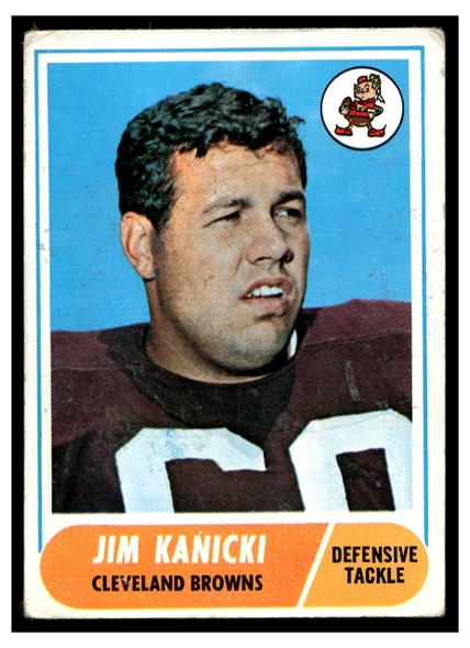 1968 Topps Football Jim Kanicki #180 VG front of card