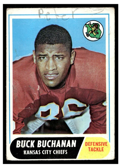 1968 Topps Football Buck Buchanan #197 Poor front of card
