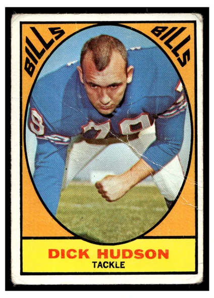 1967 Topps Football Dick Hudson #22 VG front of card