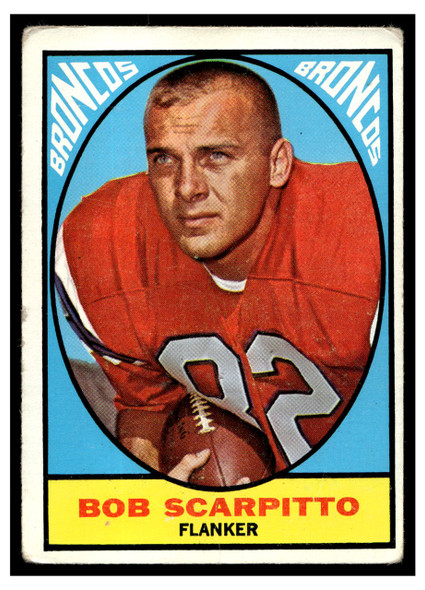 1967 Topps Football Bob Scarpitto #41 VG front of card