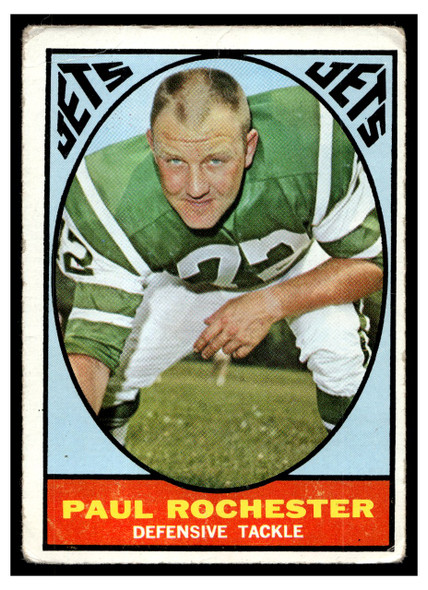 1967 Topps Football Paul Rochester #100 Good front of card