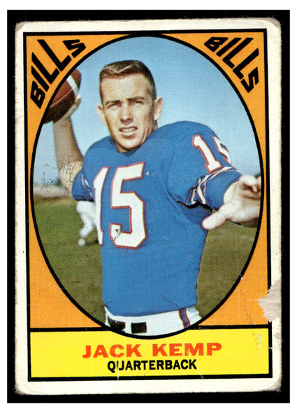 1967 Topps Football Jack Kemp #24 Poor front of card