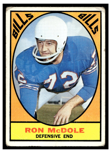 1967 Topps Football Ron McDole #25 Good front of card