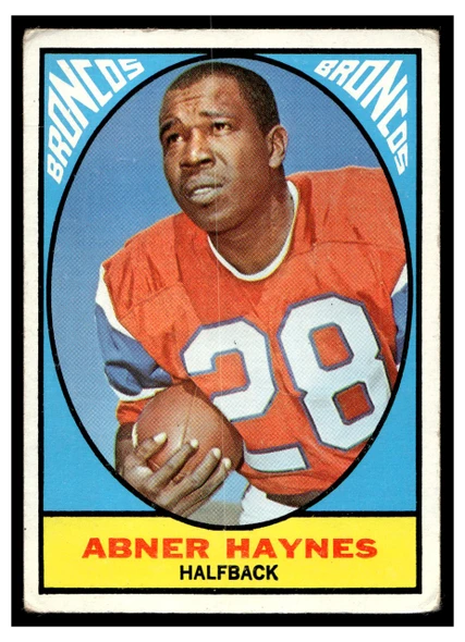 1967 Topps Football Abner Haynes #35 Low Grade - Marks front of card