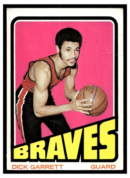 1972-73 Topps Basketball Dick Garrett #108 Low Grade front of card