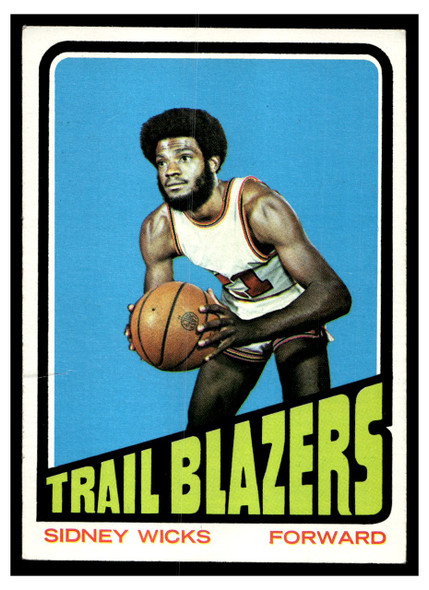 1972-73 Topps Basketball Sidney Wicks #20 VG-EX front of card