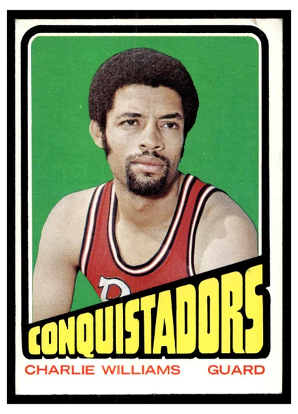 1972-73 Topps Basketball Charlie Williams #231 Low Grade - Creases front of card
